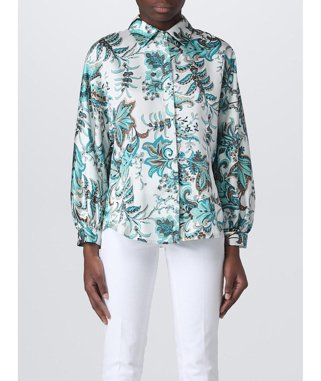 LIU JO Бирюзовая полиэстеровая блузы, фото 2
