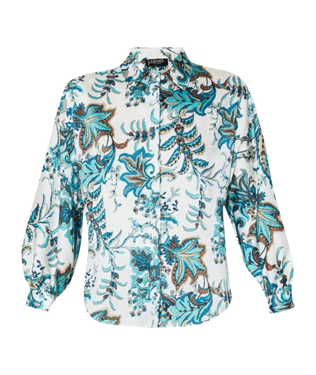 LIU JO Бирюзовая полиэстеровая блузы, фото 1