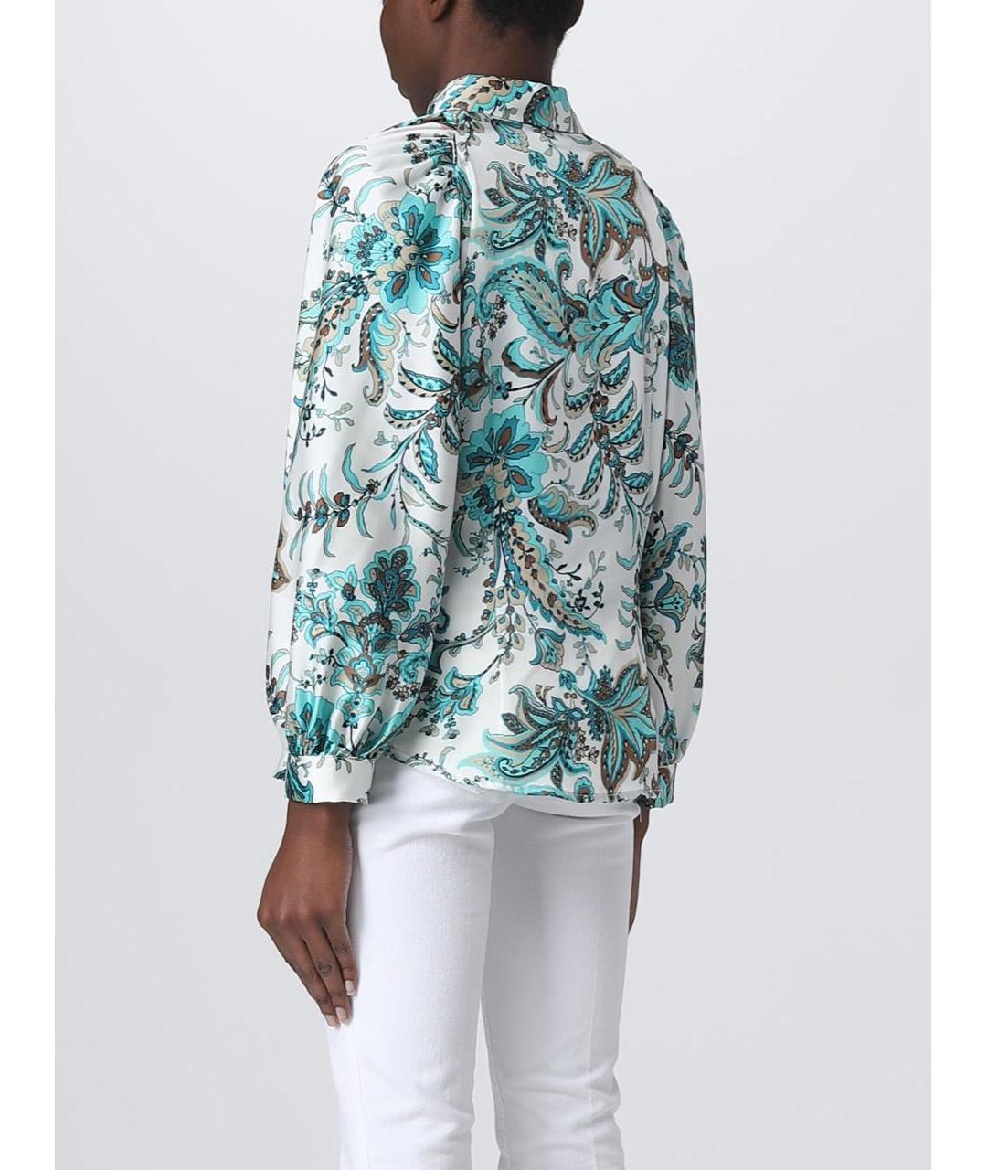 LIU JO Бирюзовая полиэстеровая блузы, фото 3