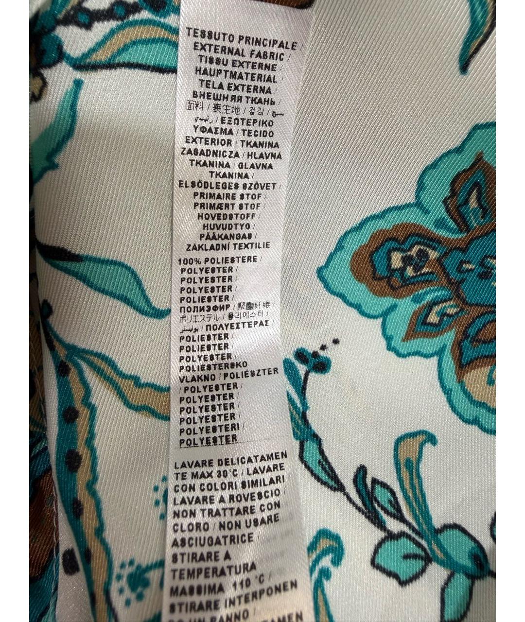 LIU JO Бирюзовая полиэстеровая блузы, фото 8