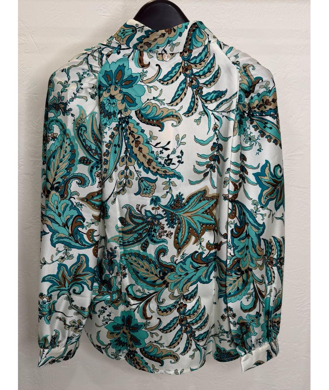 LIU JO Бирюзовая полиэстеровая блузы, фото 5