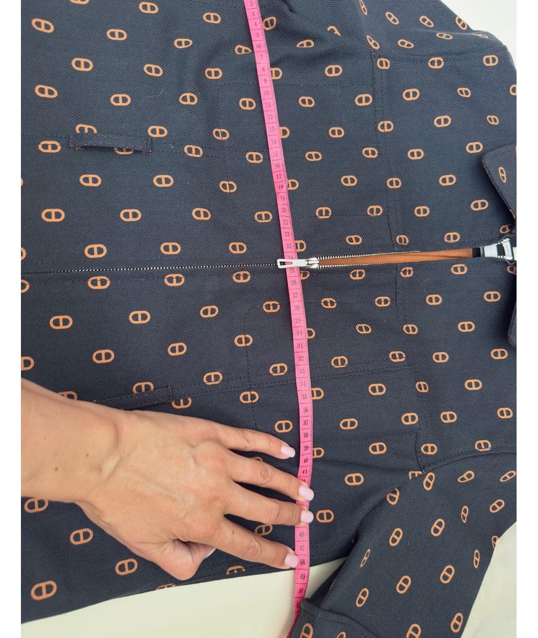 HERMES Черное хлопковое повседневное платье, фото 5