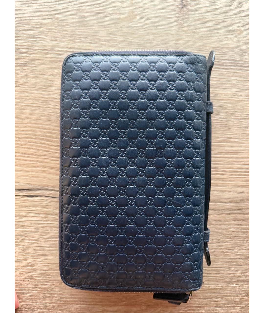 GUCCI Черный кожаный кошелек, фото 5