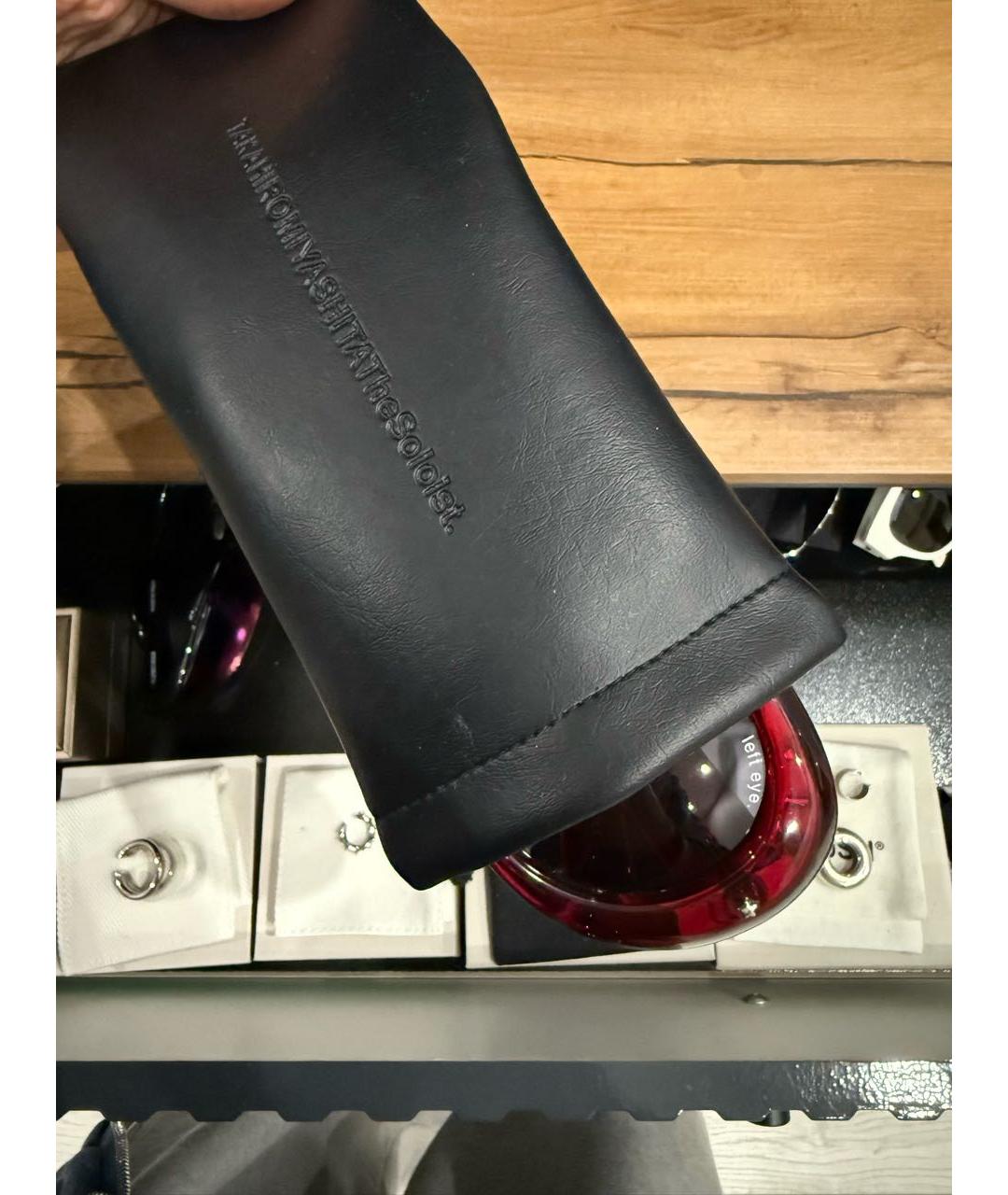 TAKAHIROMIYASHITA THE SOLOIST Красные пластиковые солнцезащитные очки, фото 5