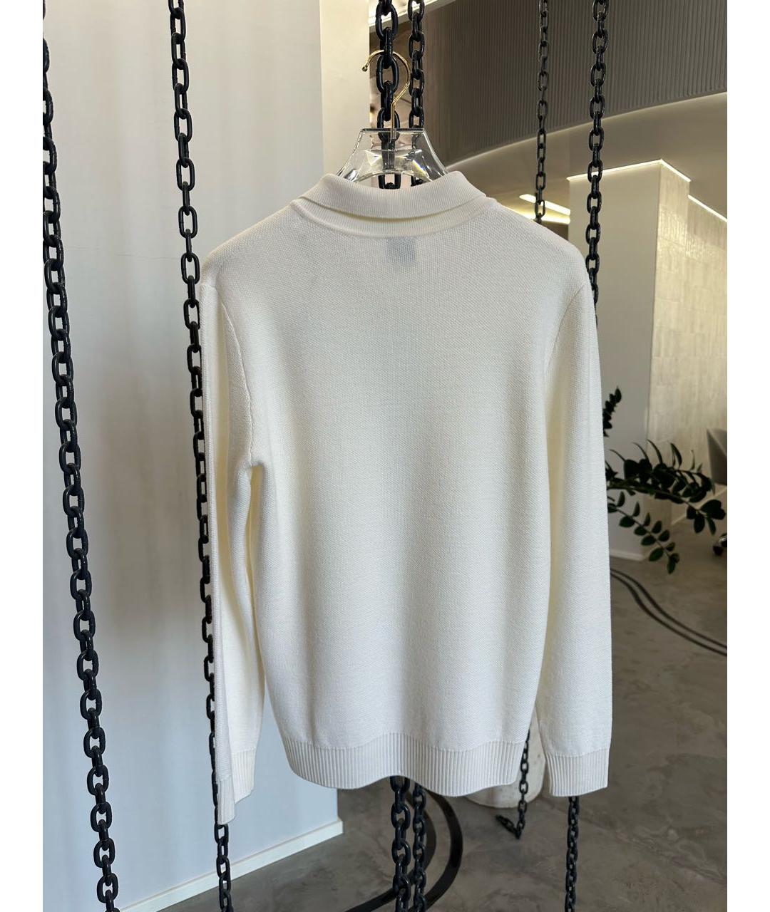 ELEVENTY Белый шерстяной джемпер / свитер, фото 3