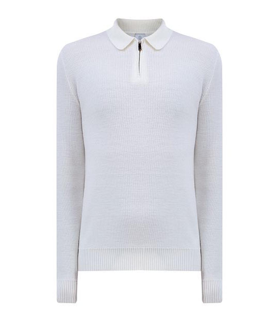 ELEVENTY Белый шерстяной джемпер / свитер, фото 1