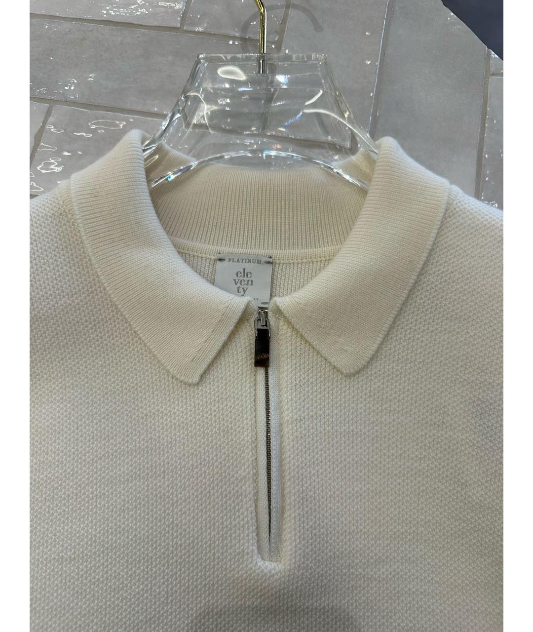 ELEVENTY Белый шерстяной джемпер / свитер, фото 4
