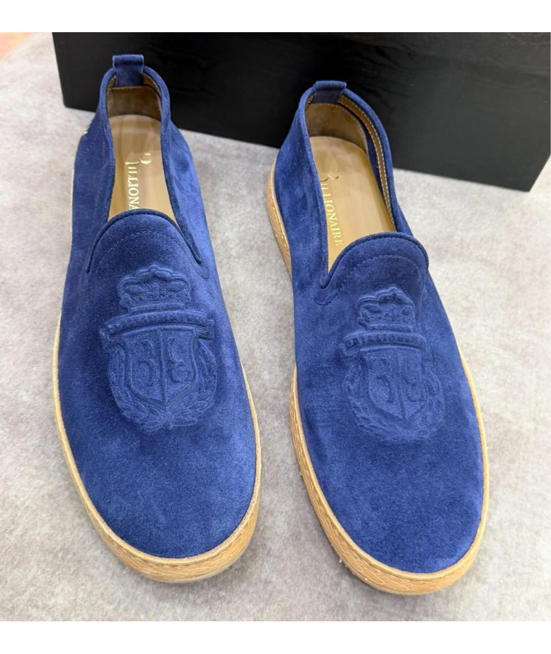 BILLIONAIRE Темно-синие замшевые эспадрильи, фото 2