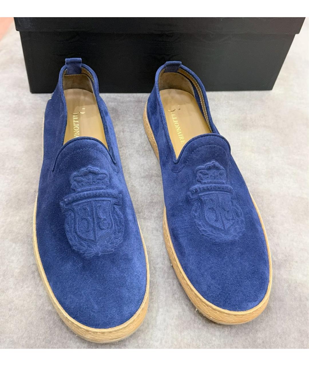 BILLIONAIRE Темно-синие замшевые эспадрильи, фото 4