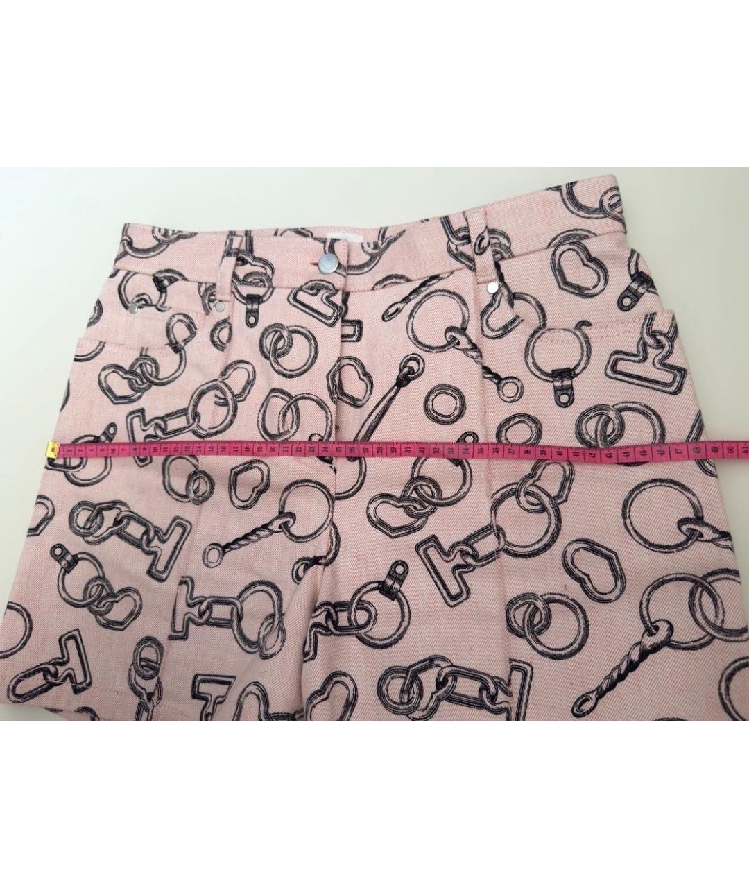HERMES Розовые хлопковые шорты, фото 5