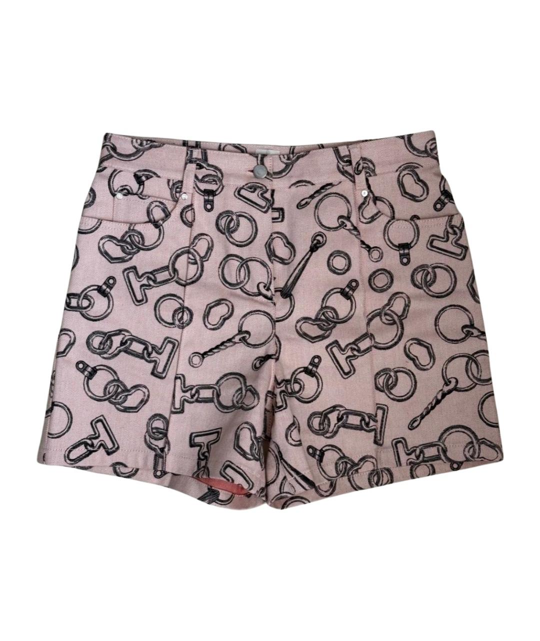 HERMES Розовые хлопковые шорты, фото 1