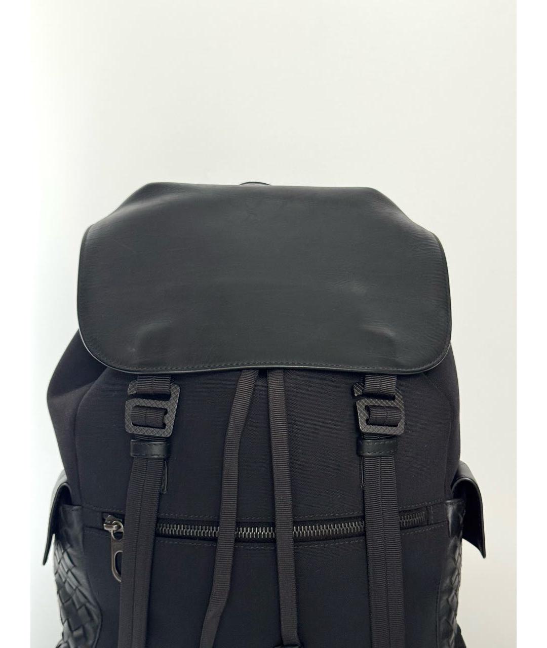 BOTTEGA VENETA Черный кожаный рюкзак, фото 6