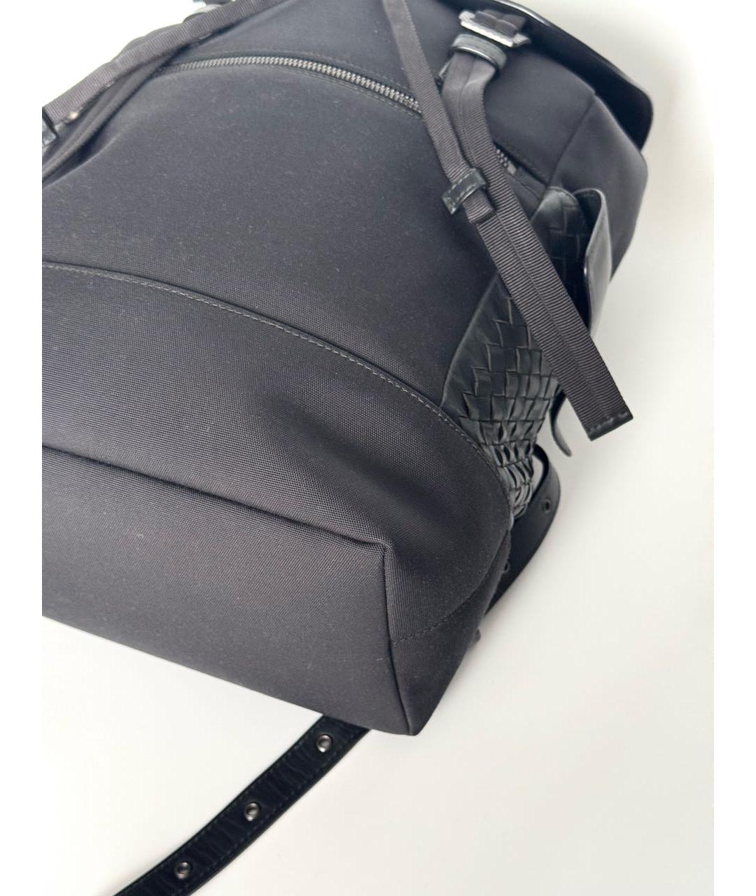 BOTTEGA VENETA Черный кожаный рюкзак, фото 7