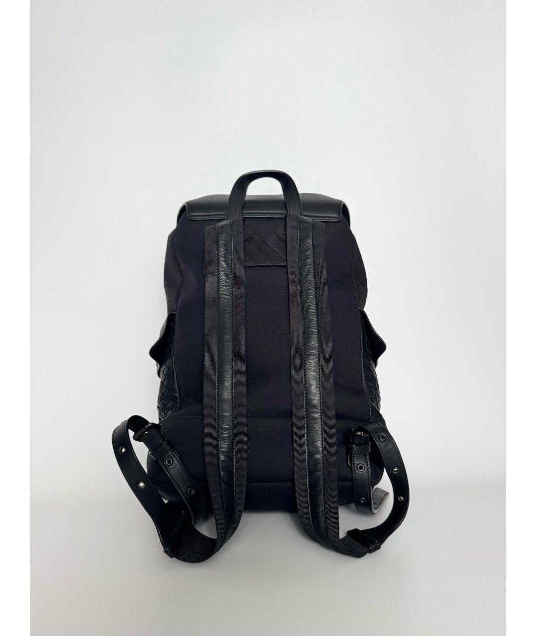 BOTTEGA VENETA Черный кожаный рюкзак, фото 3