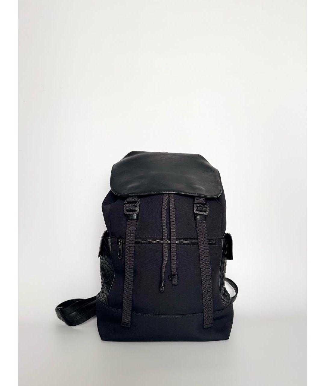 BOTTEGA VENETA Черный кожаный рюкзак, фото 9