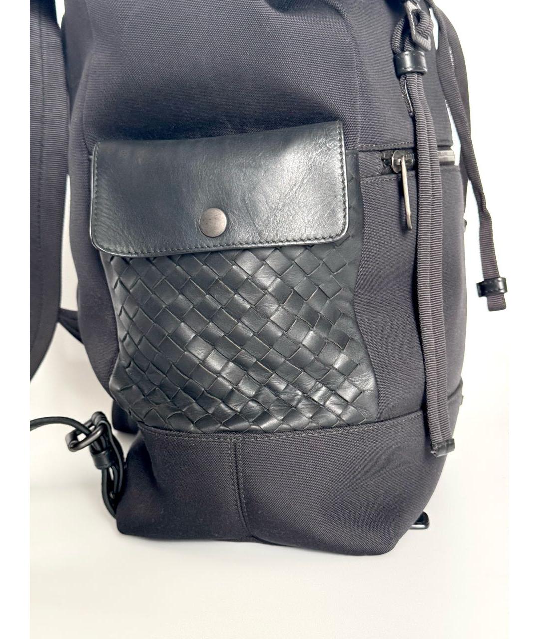 BOTTEGA VENETA Черный кожаный рюкзак, фото 5