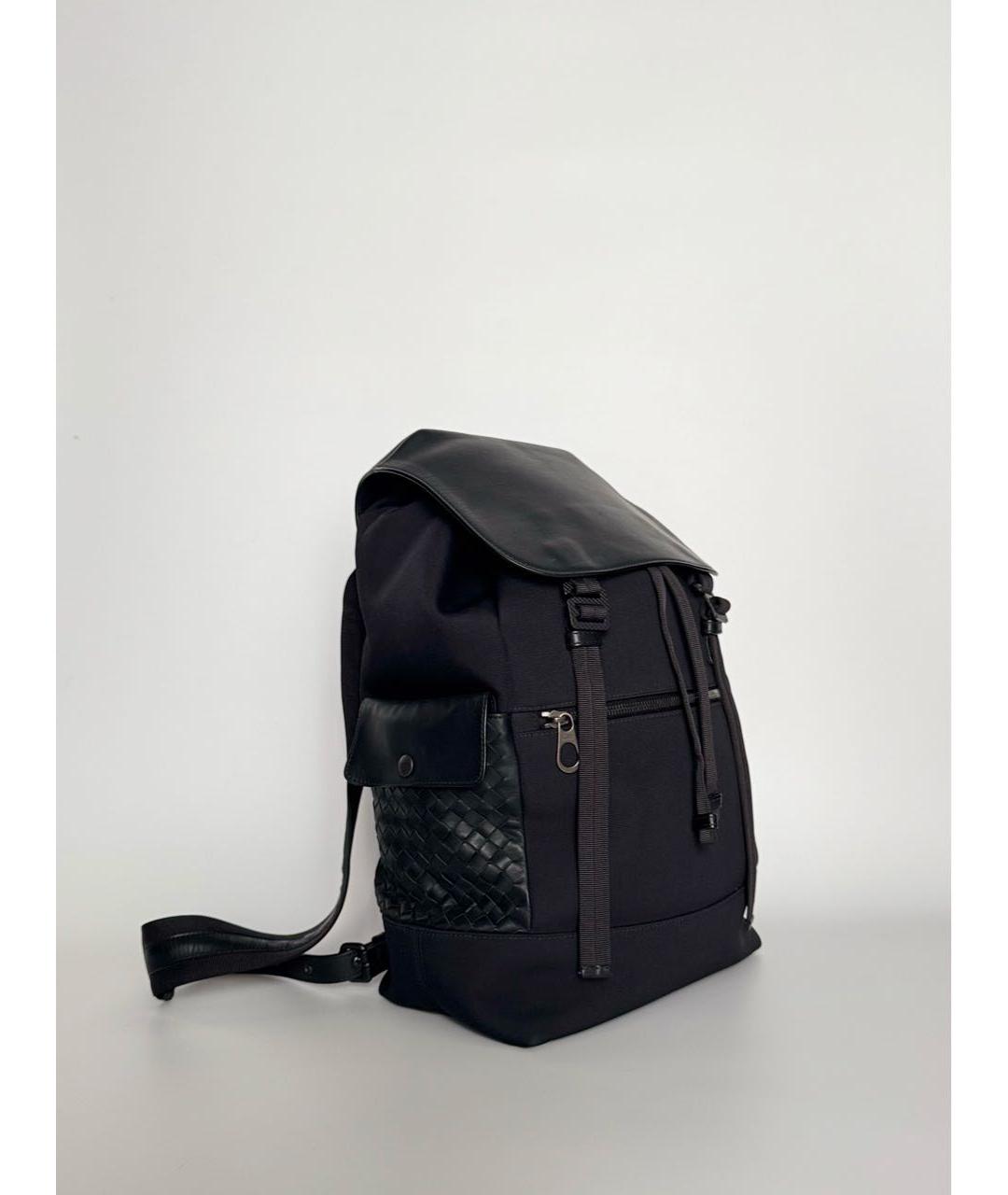 BOTTEGA VENETA Черный кожаный рюкзак, фото 2