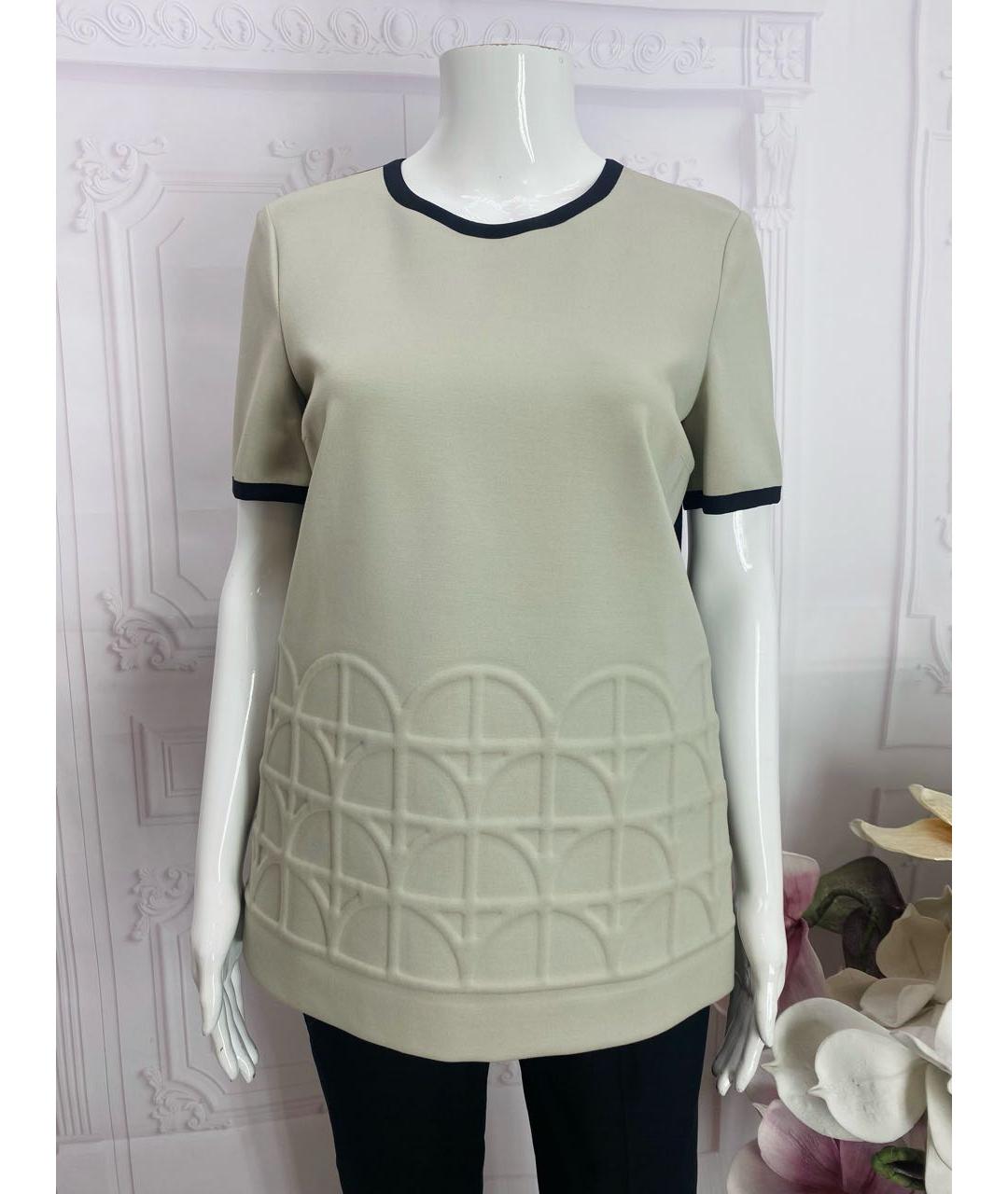 MANTU Бежевая вискозная блузы, фото 6