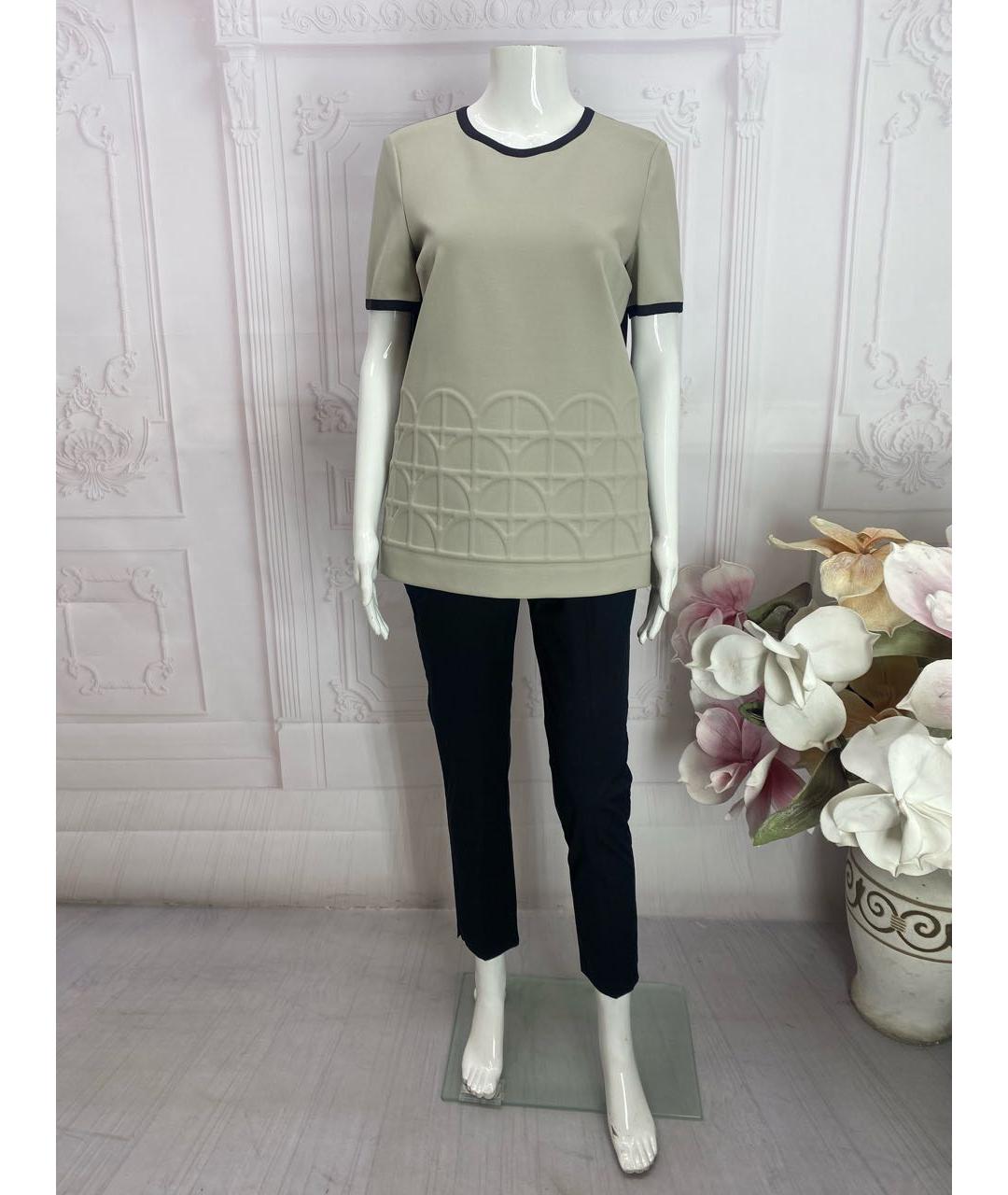 MANTU Бежевая вискозная блузы, фото 5