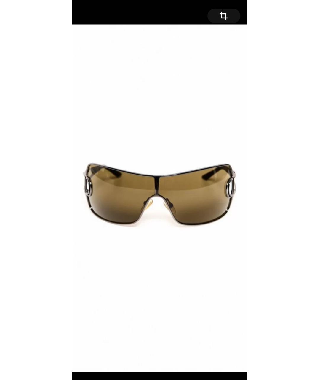 CHRISTIAN DIOR Желтые пластиковые солнцезащитные очки, фото 9