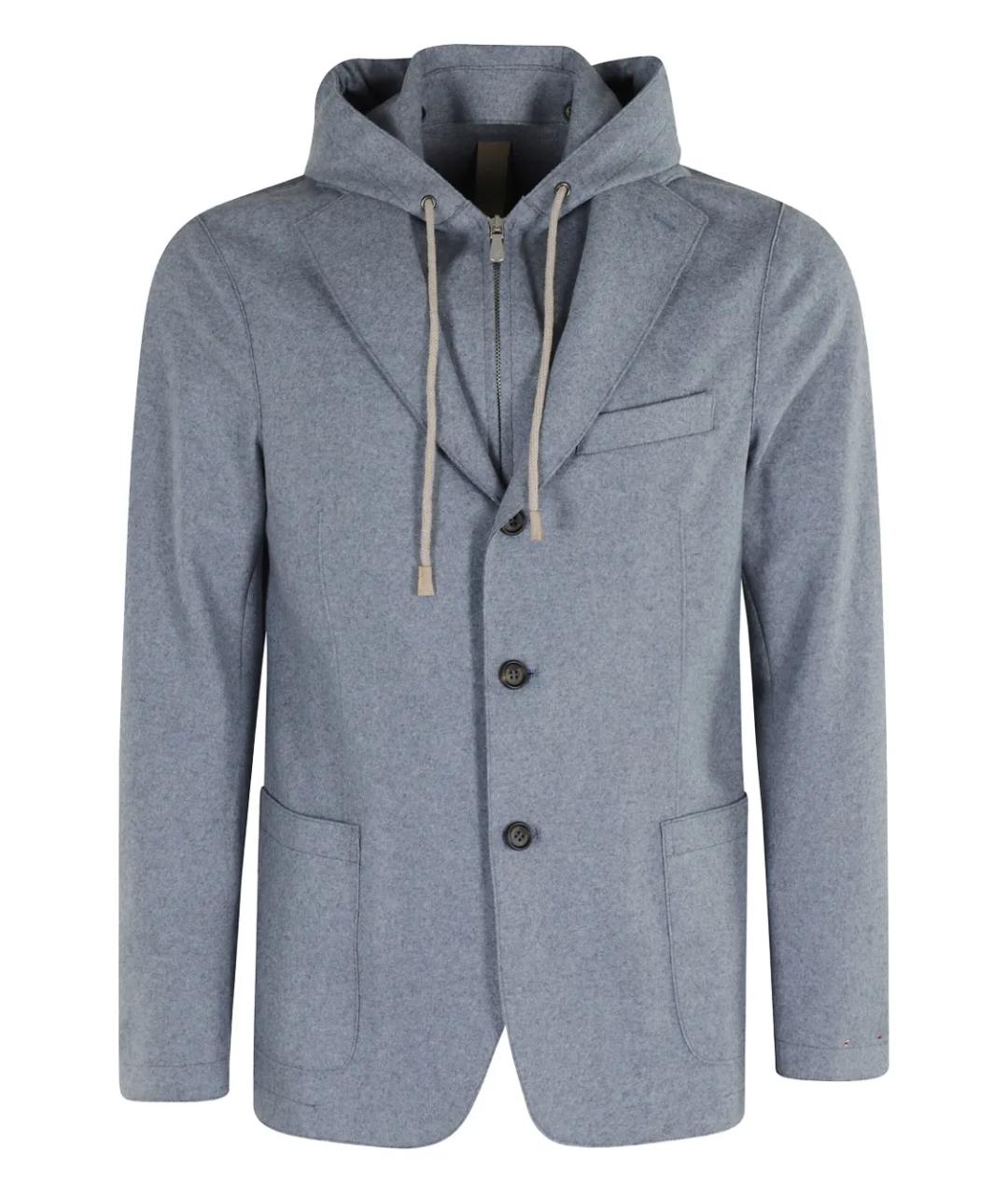 ELEVENTY Серый шерстяной пиджак, фото 3