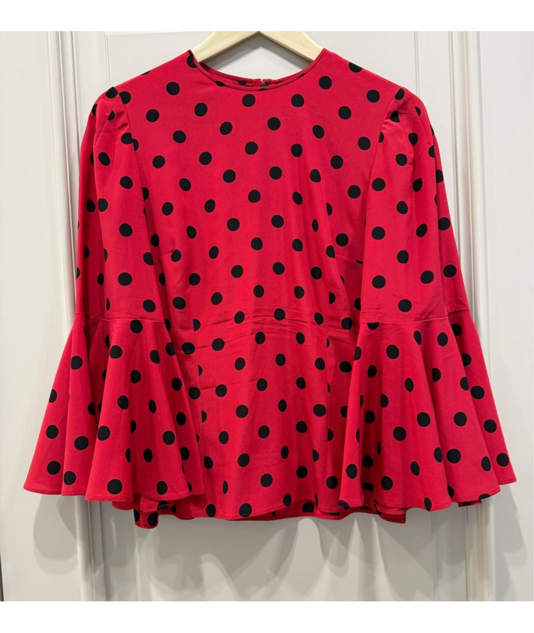 DOLCE&GABBANA Красная шелковая блузы, фото 7