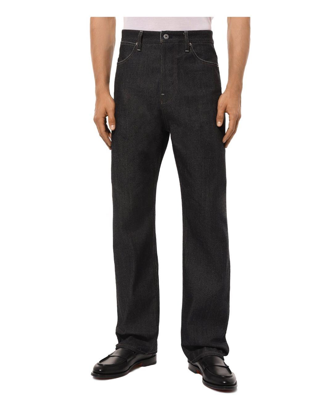 J.W.ANDERSON Черные хлопковые прямые джинсы, фото 7