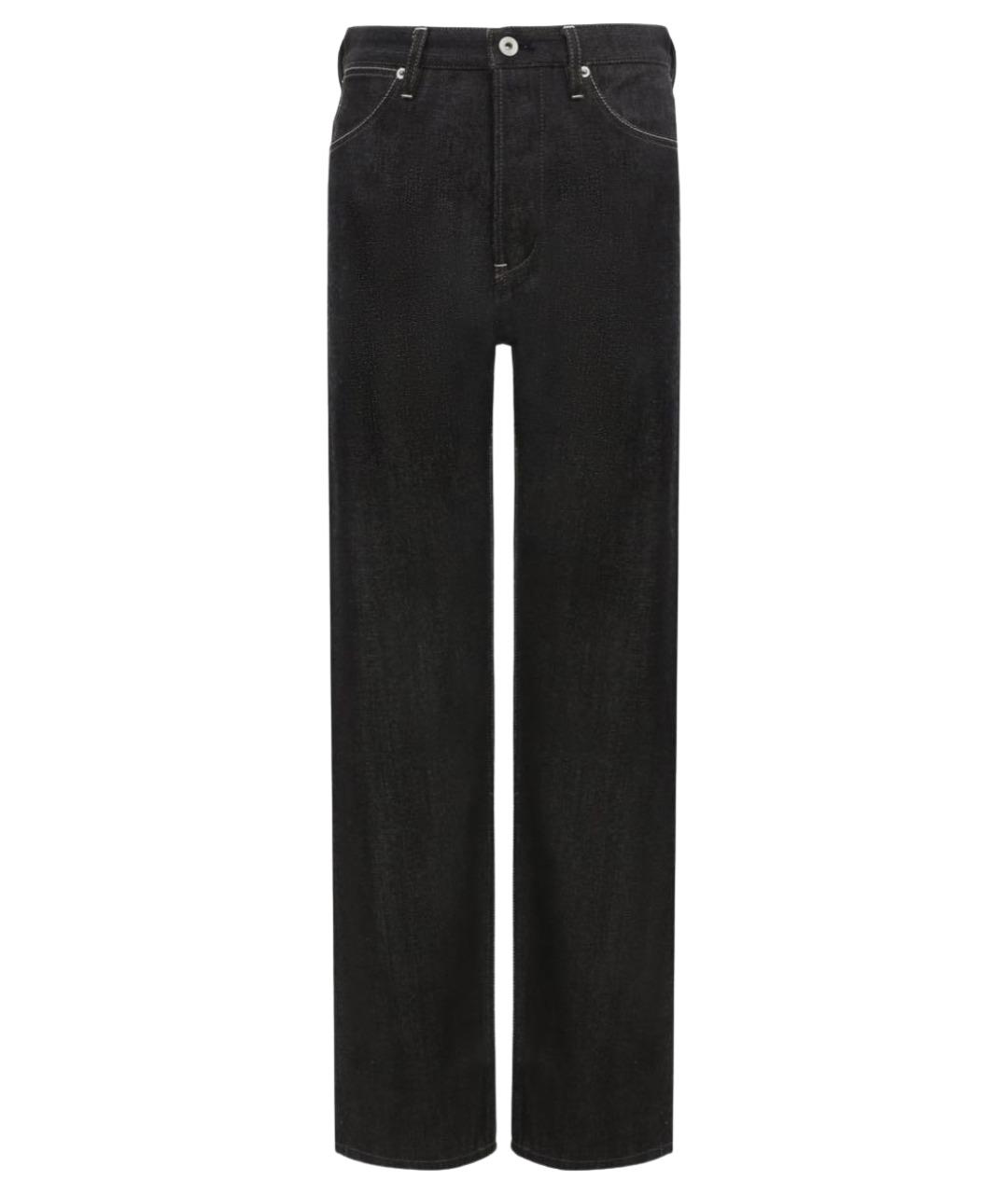 J.W.ANDERSON Черные хлопковые прямые джинсы, фото 1