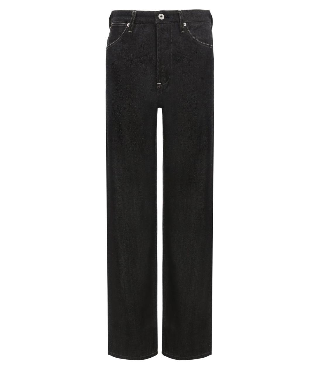 J.W.ANDERSON Черные хлопковые прямые джинсы, фото 9