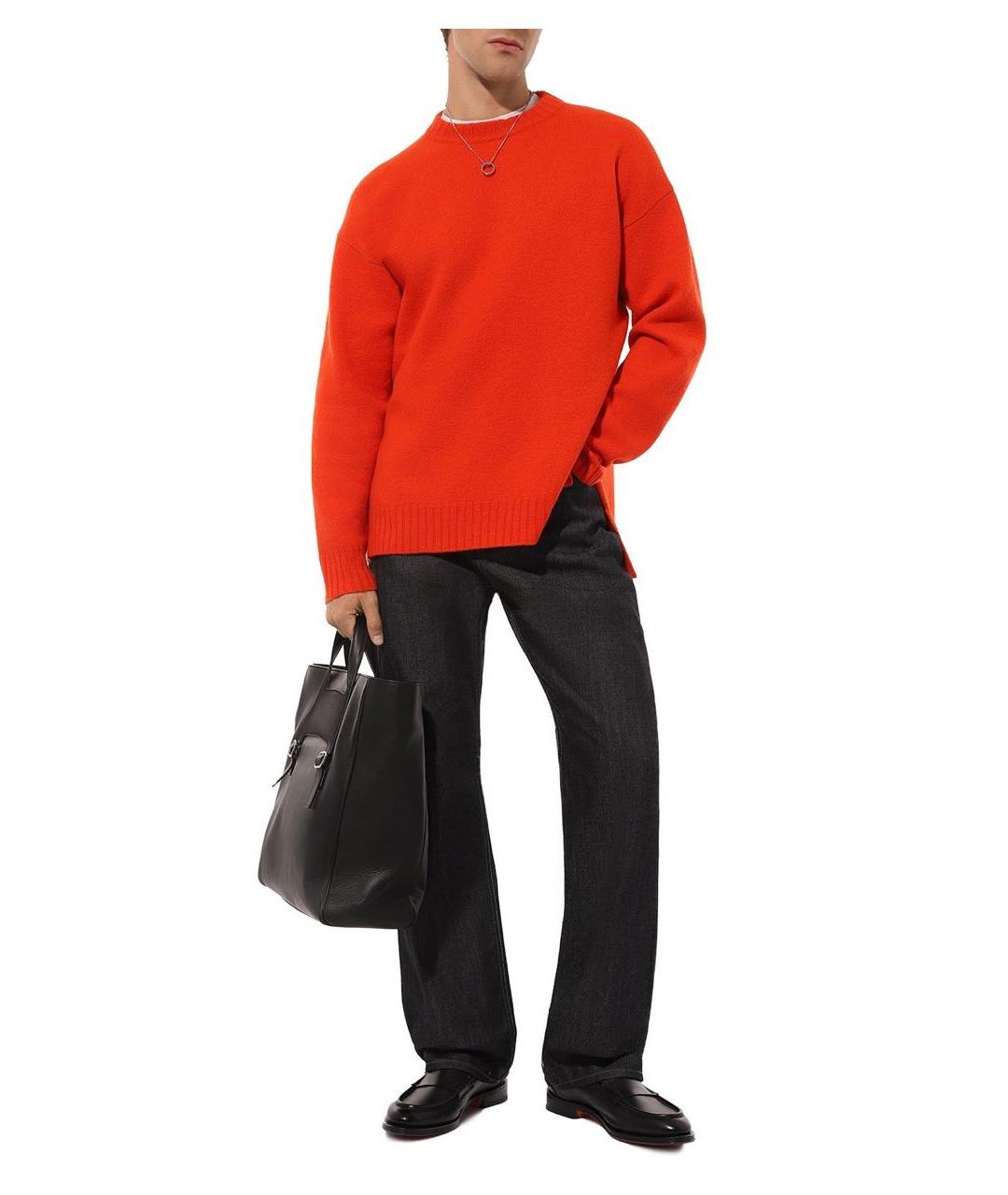 J.W.ANDERSON Черные хлопковые прямые джинсы, фото 8