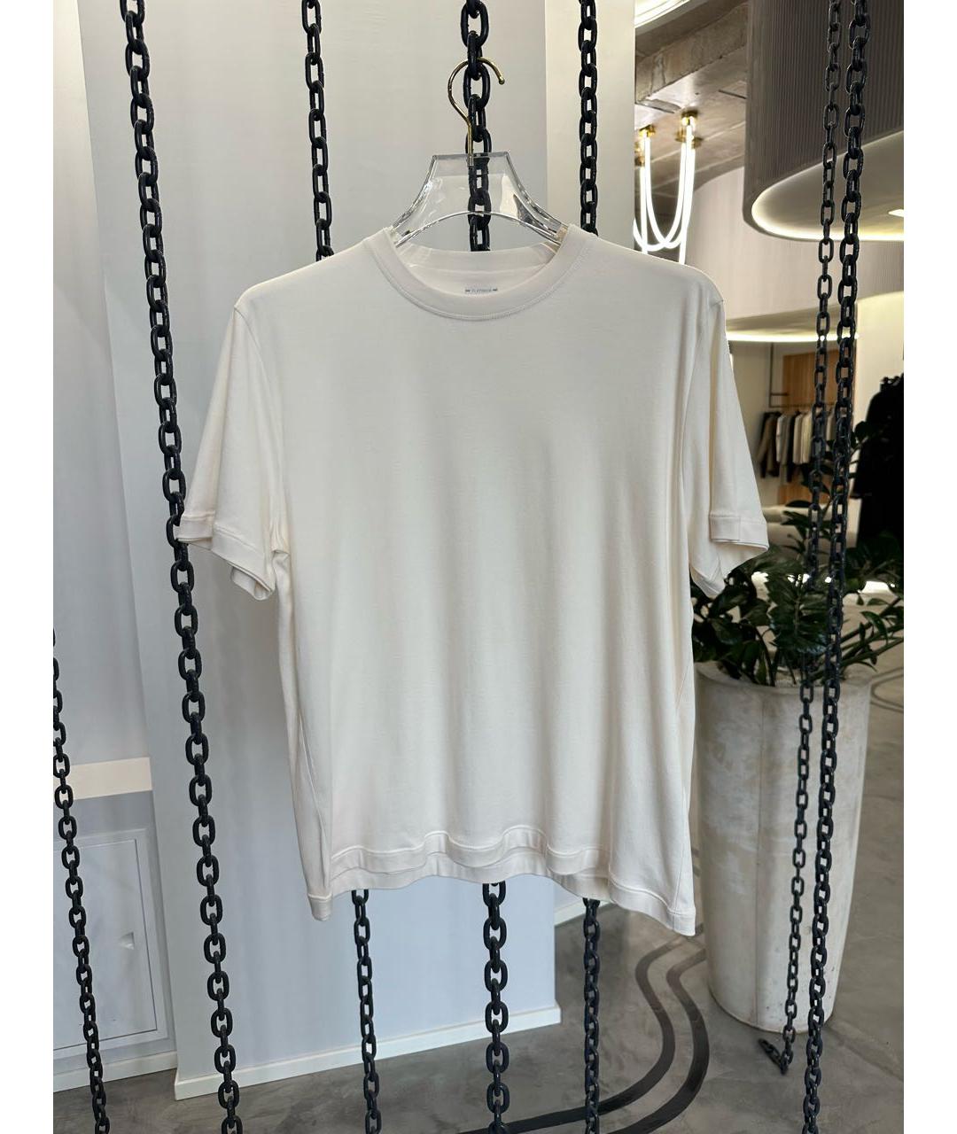 ELEVENTY Белая хлопковая футболка, фото 3