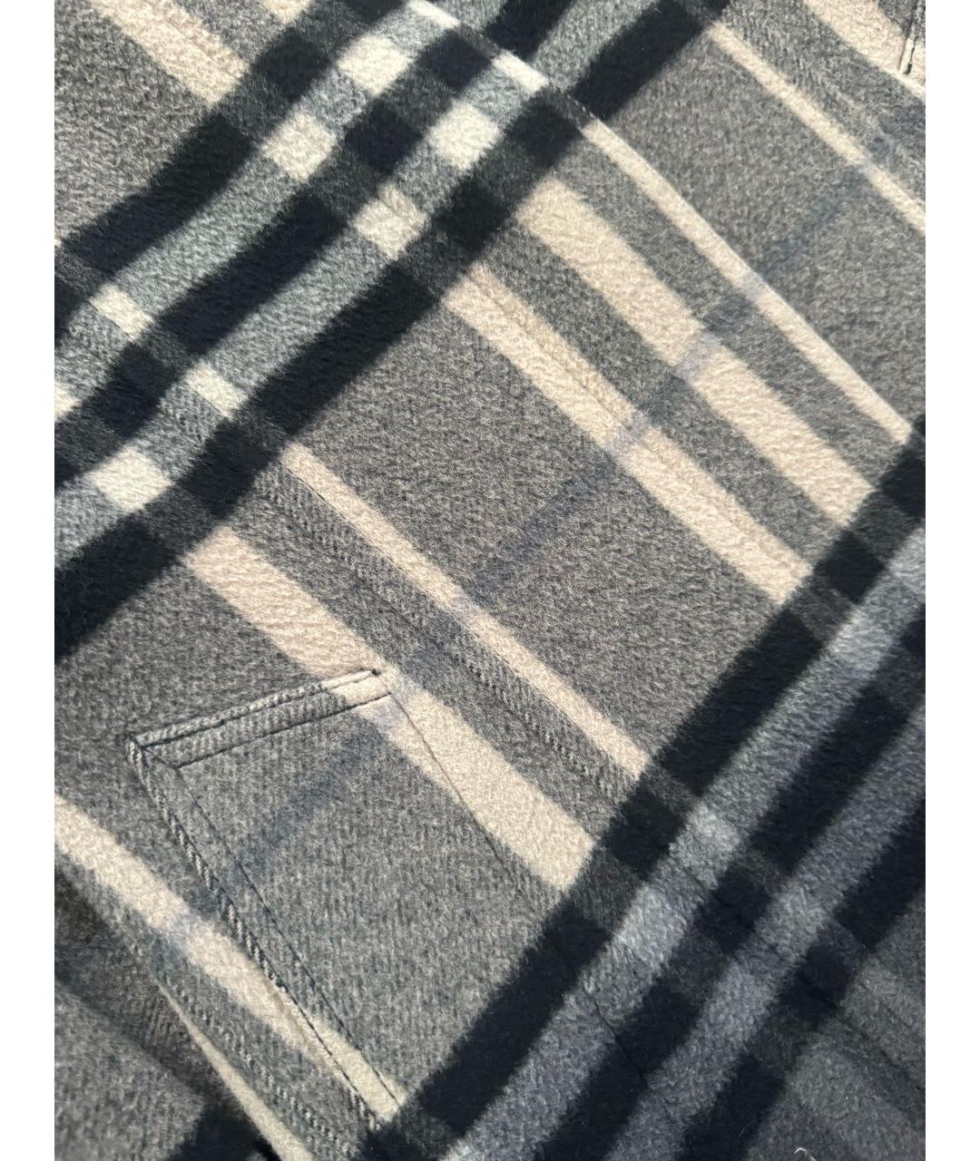 BURBERRY Антрацитовое шерстяное пальто, фото 2