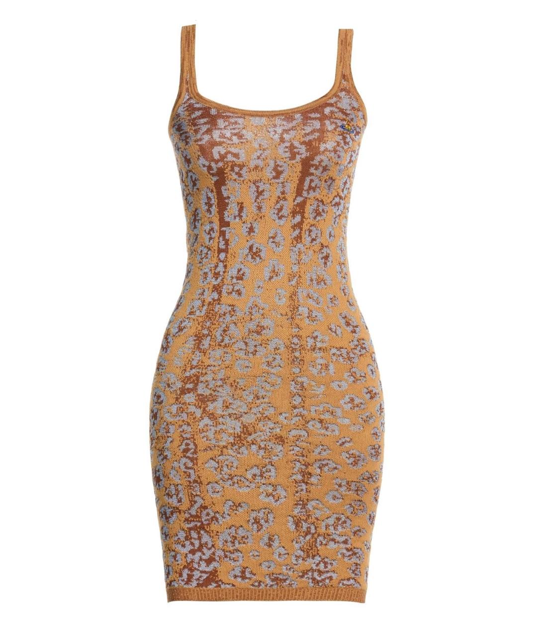 VIVIENNE WESTWOOD Коричневое хлопковое платье, фото 5