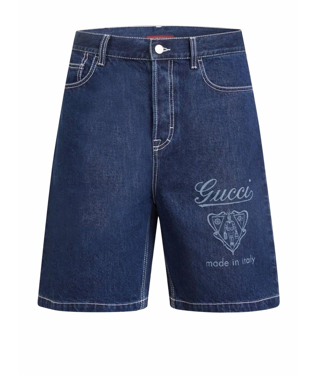 GUCCI Темно-синие шорты, фото 1