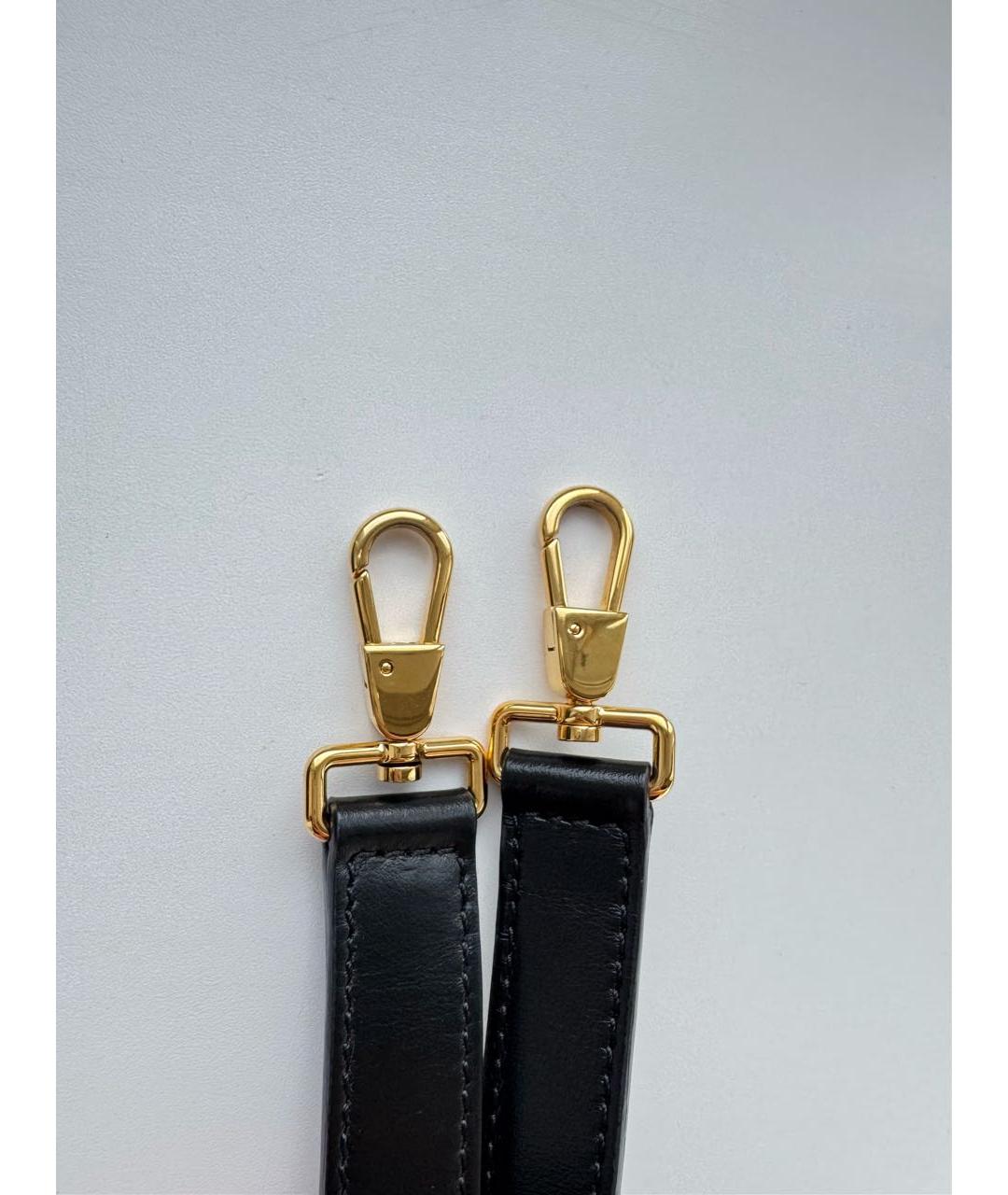 BURBERRY Черная кожаная сумка через плечо, фото 6