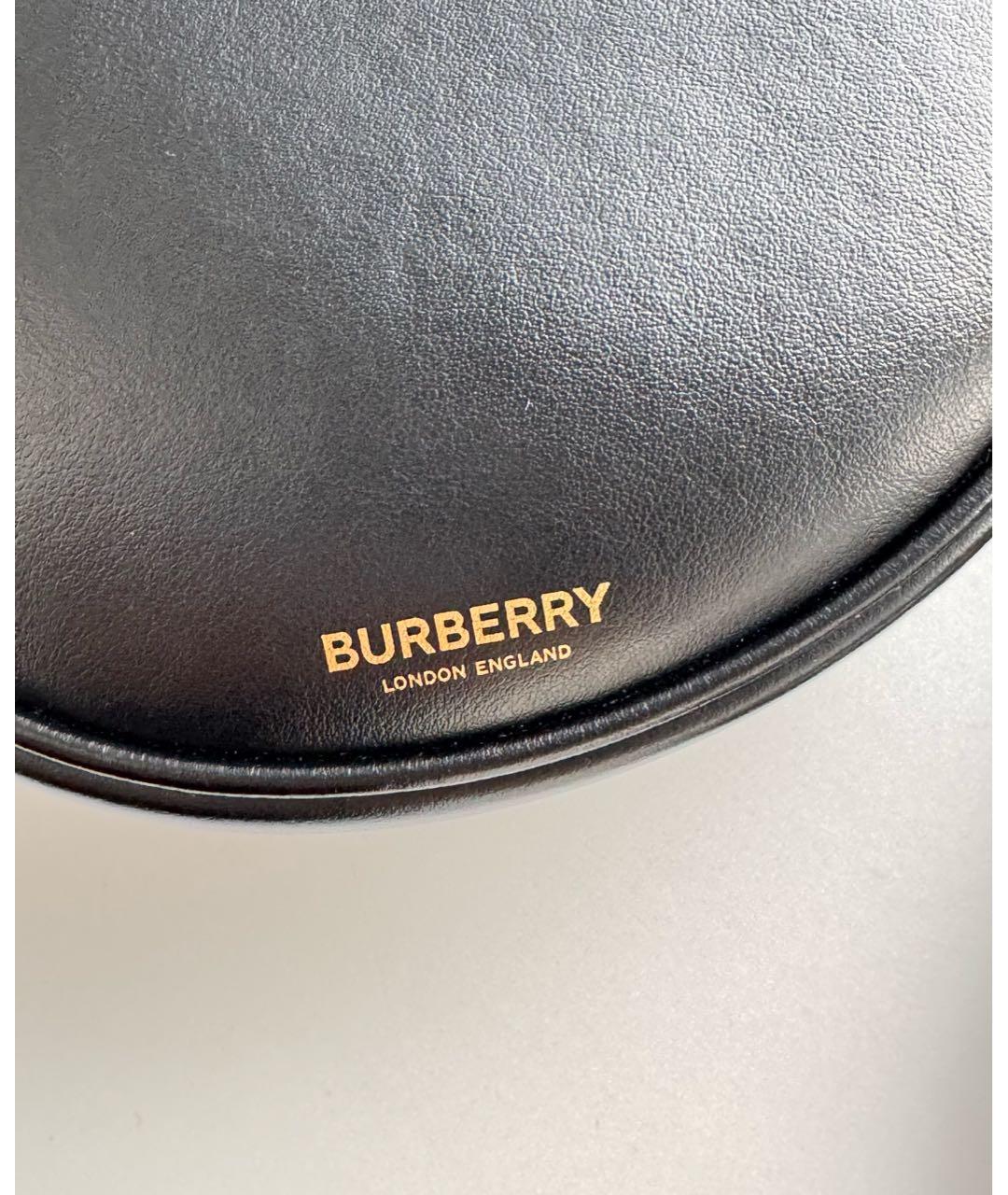 BURBERRY Черная кожаная сумка через плечо, фото 3