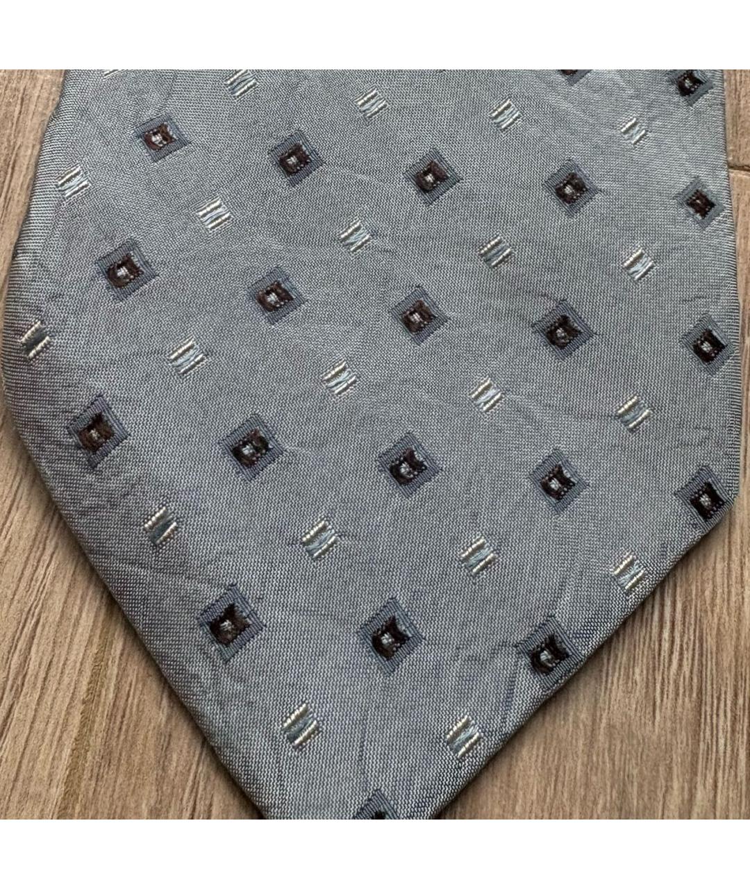 HUGO BOSS Голубой шелковый галстук, фото 4