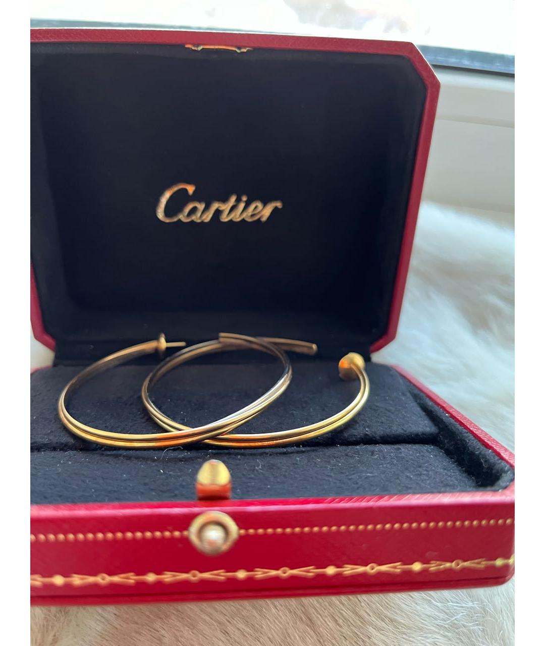 CARTIER Золотые серьги из желтого золота, фото 5