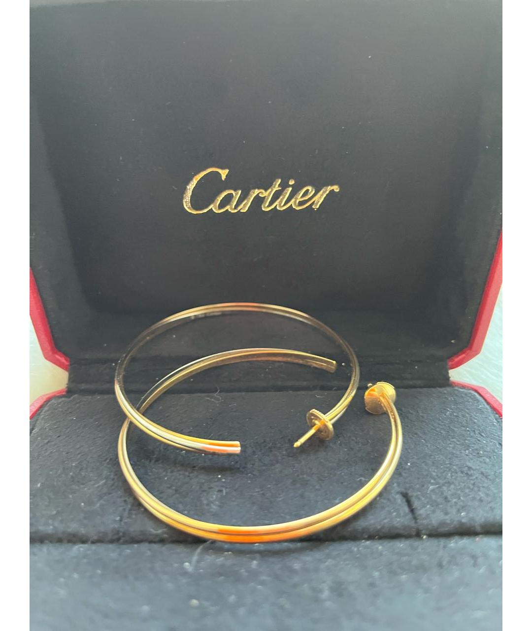 CARTIER Золотые серьги из желтого золота, фото 2