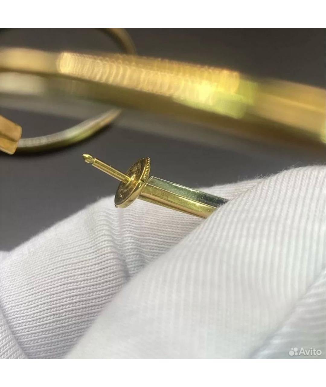 CARTIER Золотые платиновые серьги, фото 5