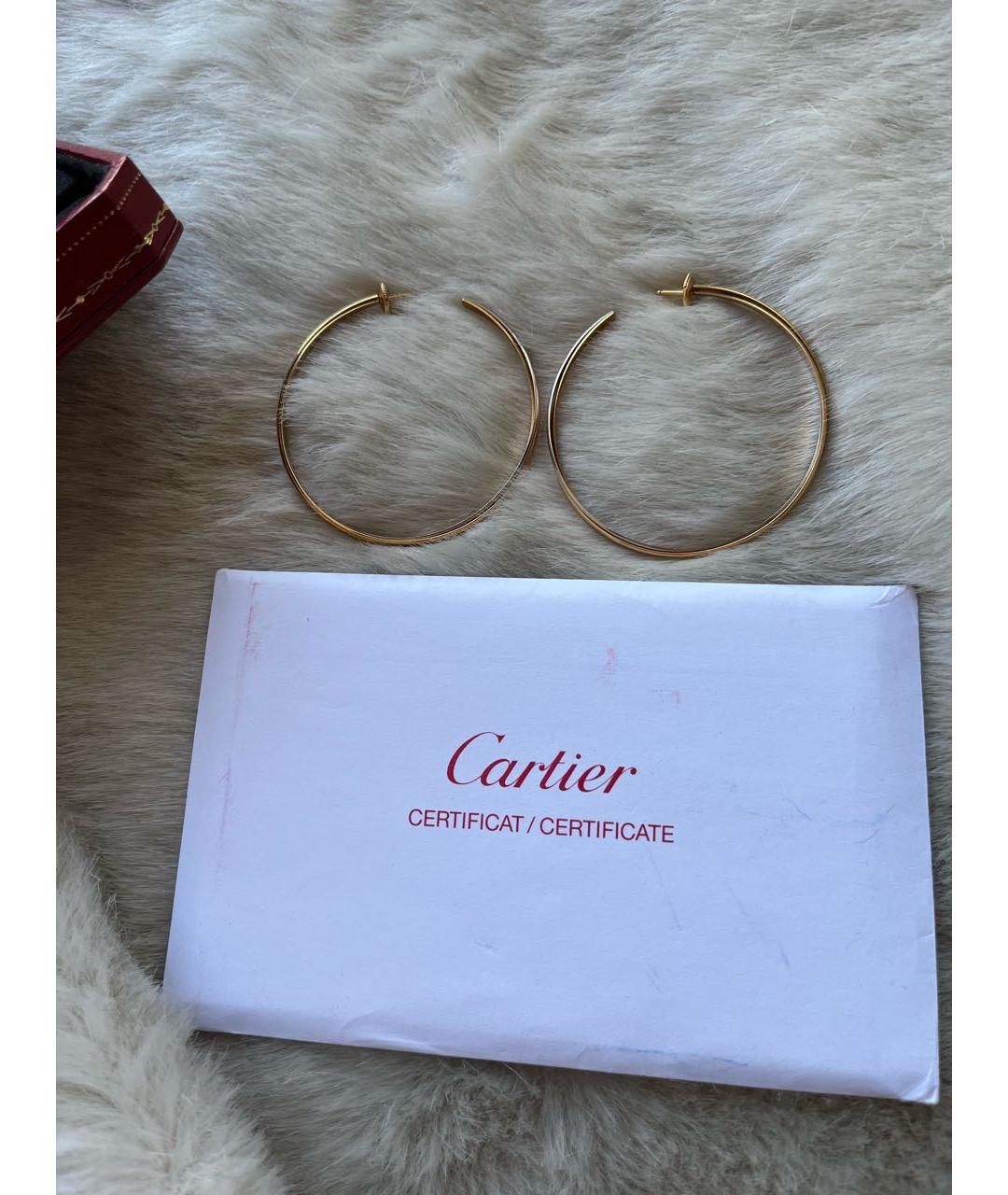 CARTIER Золотые серьги из желтого золота, фото 3