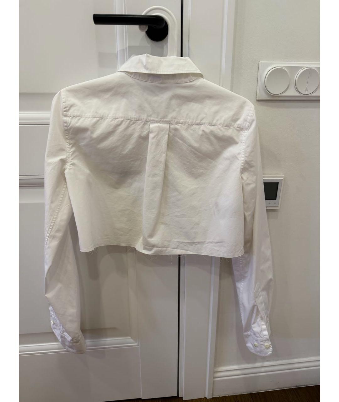 MIU MIU Белая хлопковая рубашка, фото 2