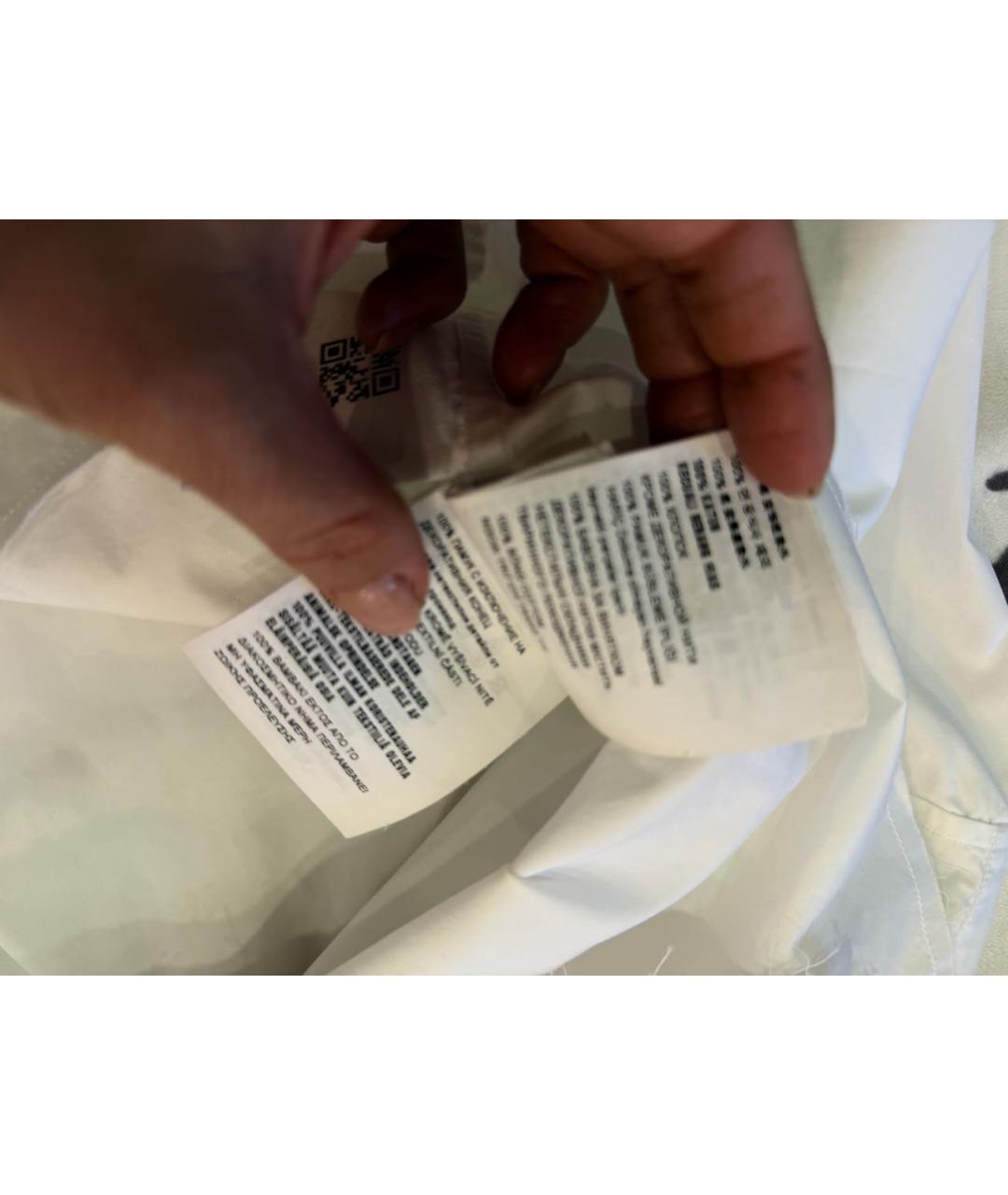 MIU MIU Белая хлопковая рубашка, фото 7