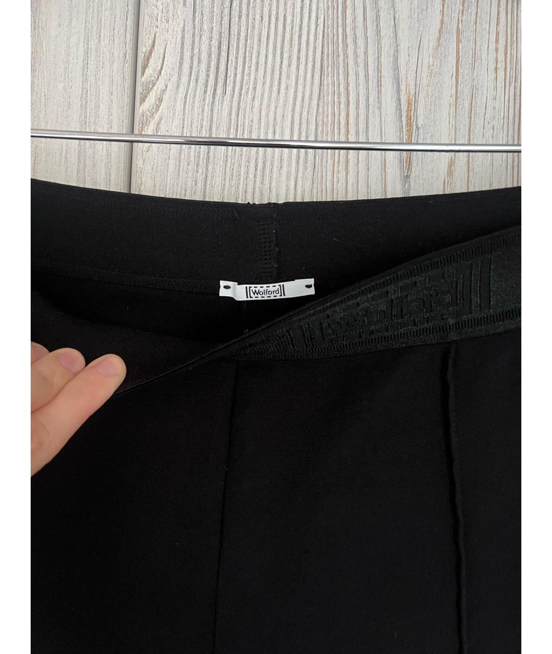 WOLFORD Черные вискозные брюки узкие, фото 3