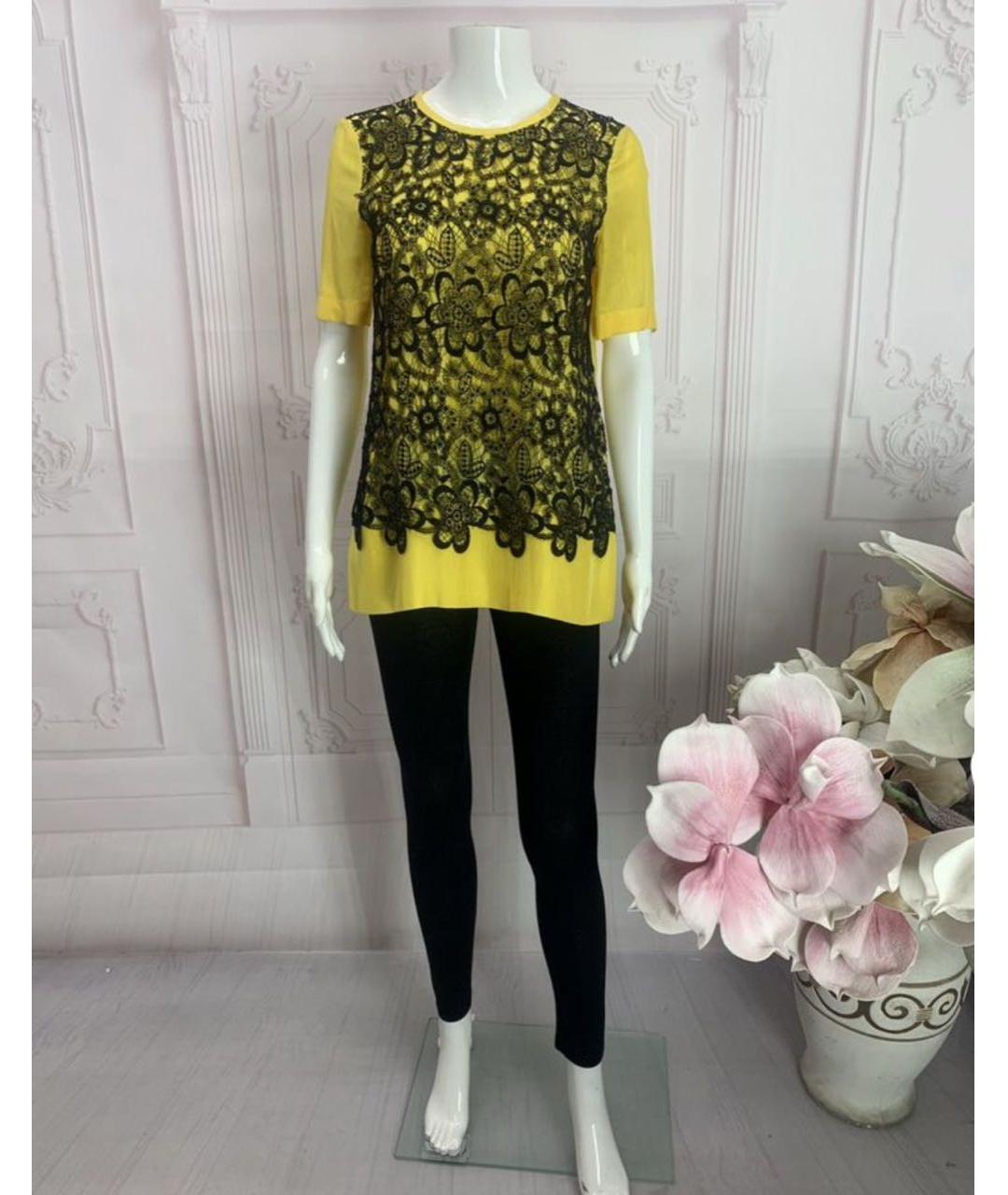 MANTU Желтая шелковая блузы, фото 8