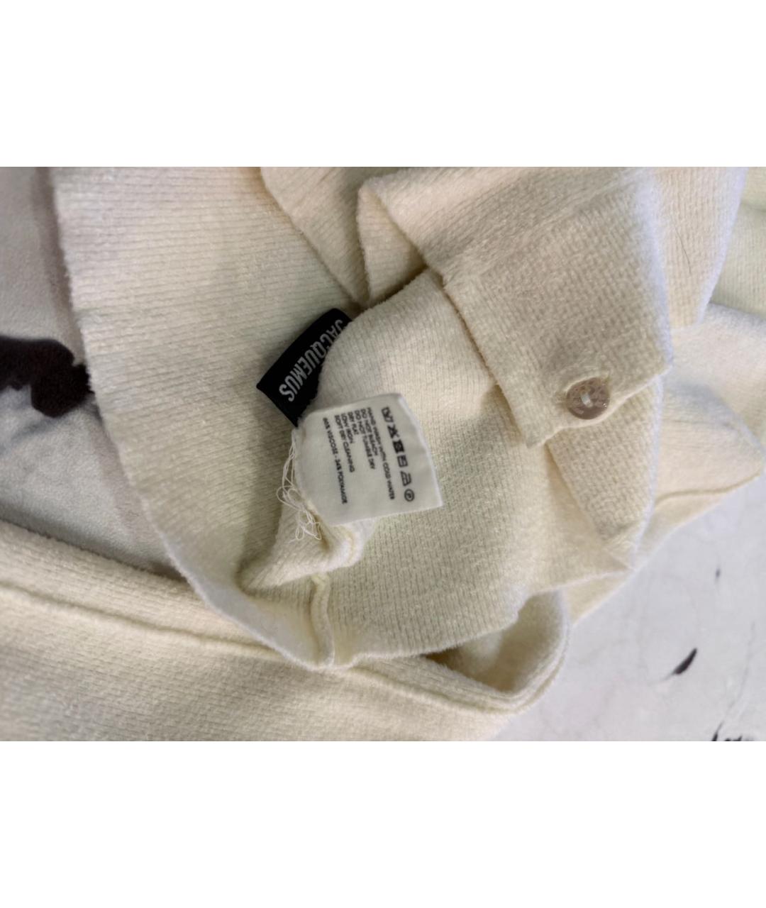 JACQUEMUS Бежевый вискозный кардиган, фото 5