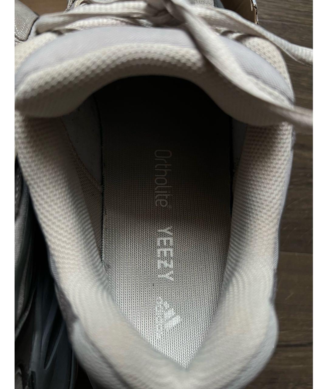 ADIDAS YEEZY Серые замшевые низкие кроссовки / кеды, фото 4