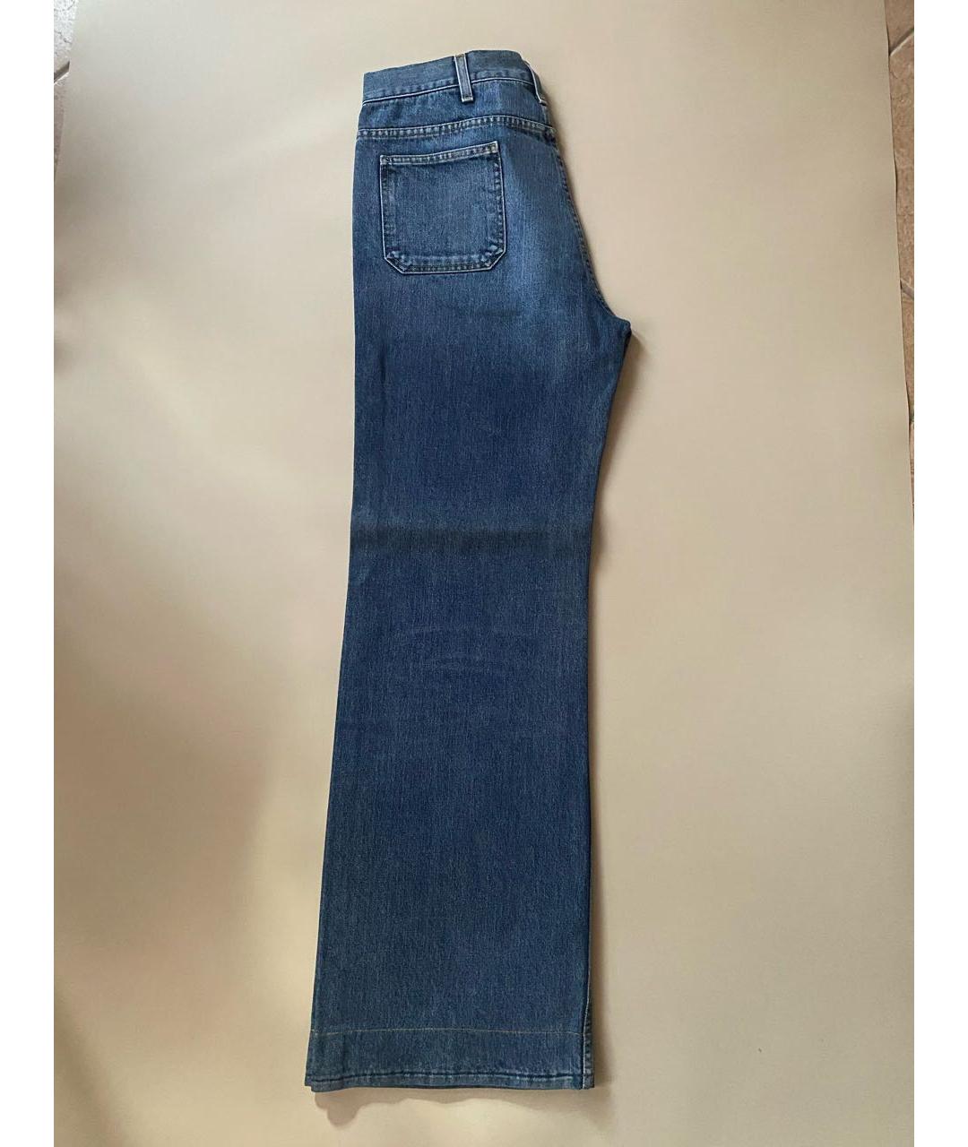 GUCCI Синие хлопковые прямые джинсы, фото 6