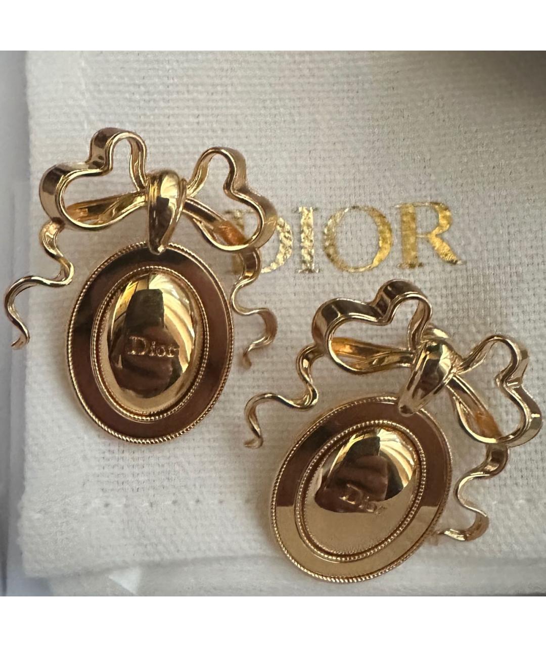 CHRISTIAN DIOR Золотые серьги, фото 2