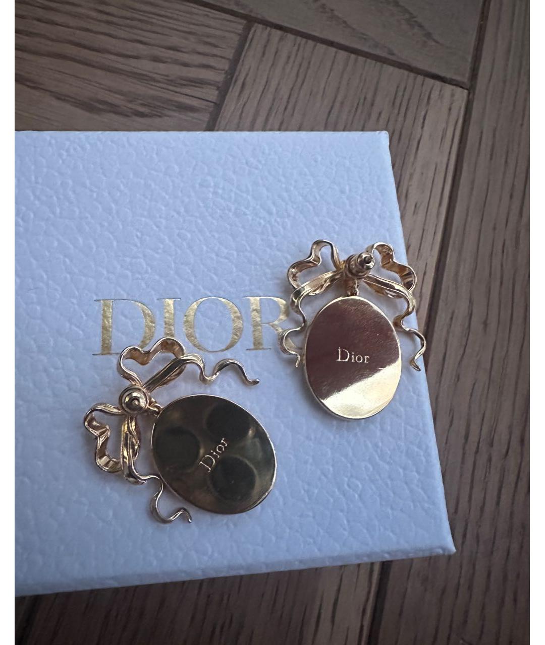 CHRISTIAN DIOR Золотые серьги, фото 3